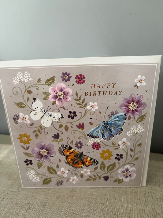 Birthday butterfly card