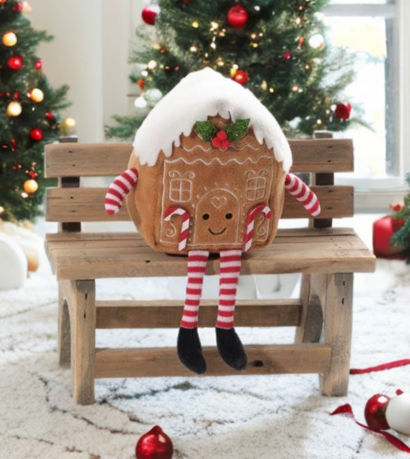 Gingerbread house shelf sitter