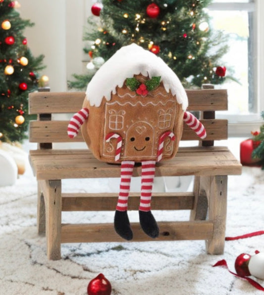 Gingerbread house shelf sitter