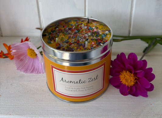Aromatic zest candle