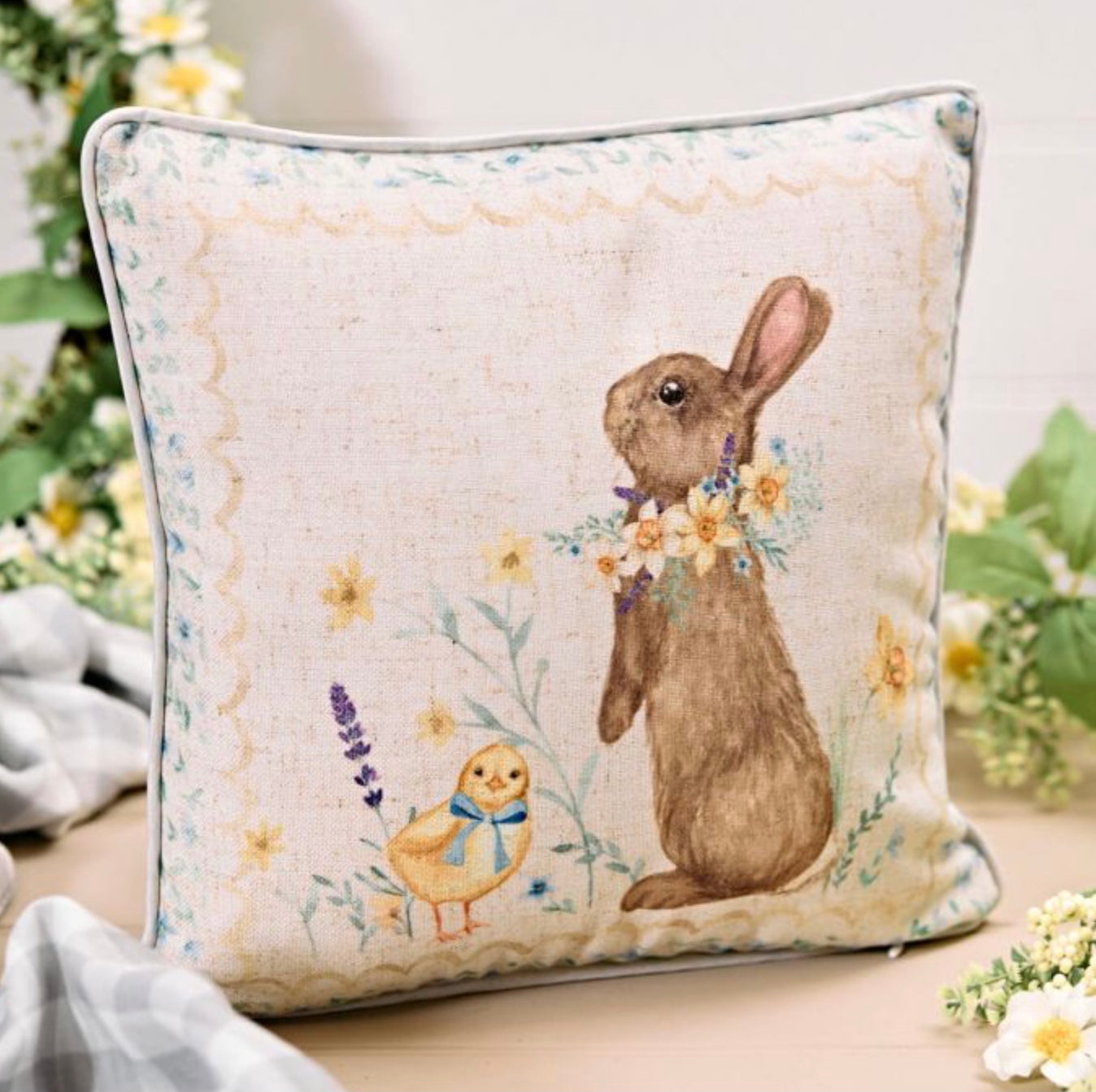 Bunny Floral cushion