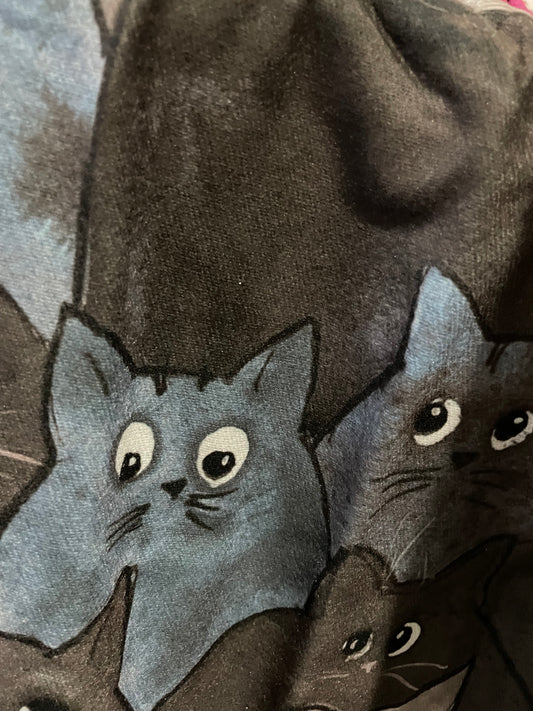 Cat scarf - black