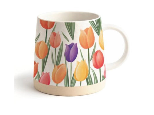 Tulip stoneware cup