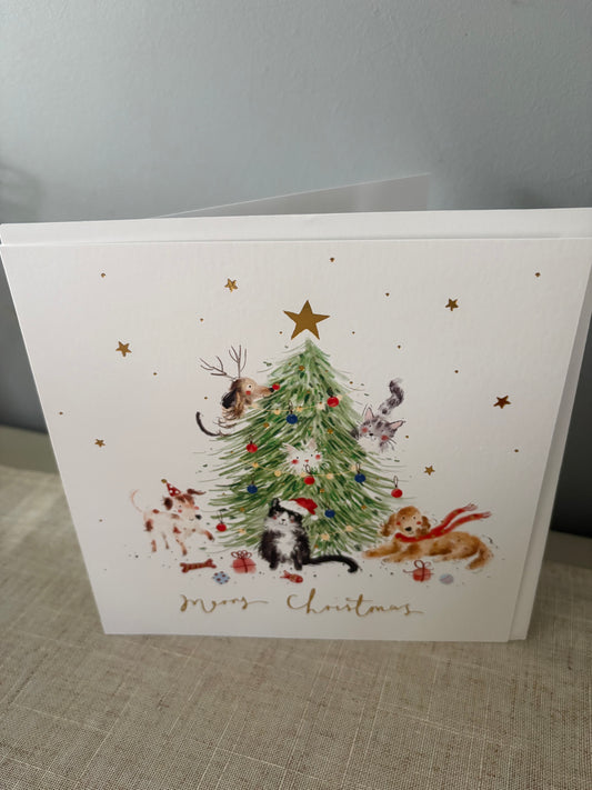 Pets christmas tree