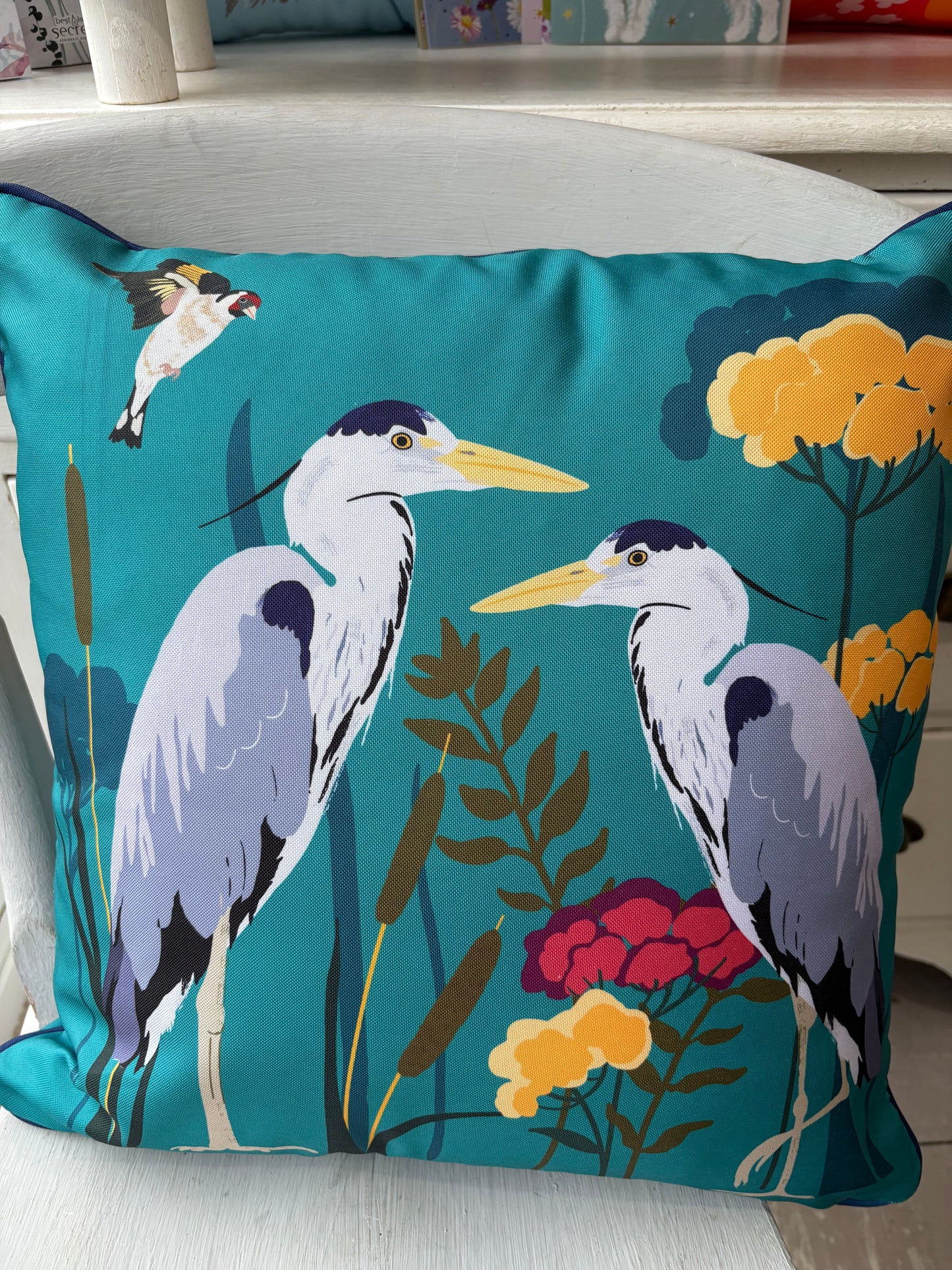 Heron waterproof outdoor cushion