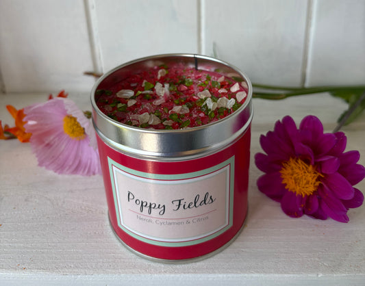 Poppy fields candle