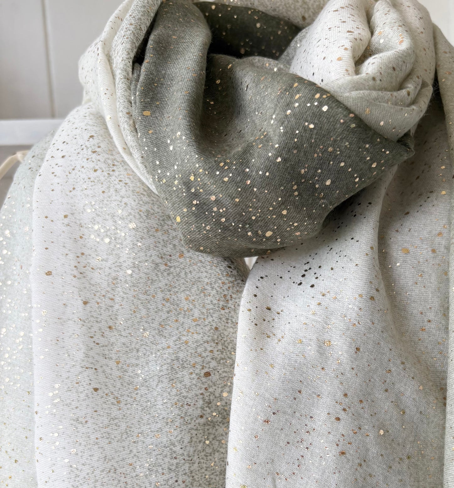 Green sparkle shimmer scarf