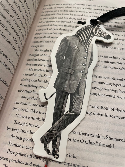 Bookmark pen - zebra