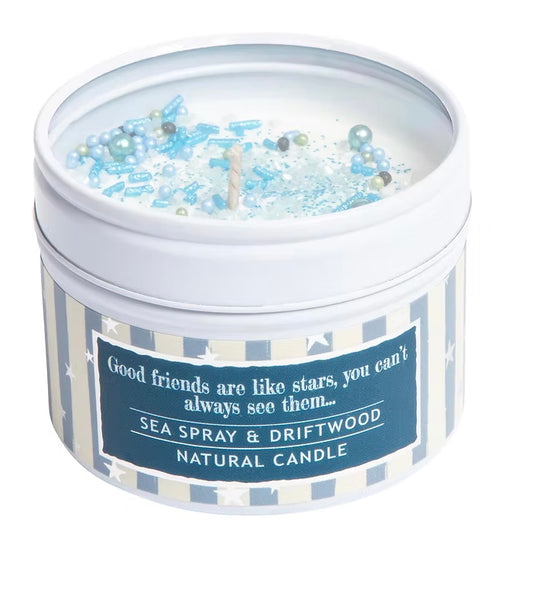 Good friends sprinkle candle