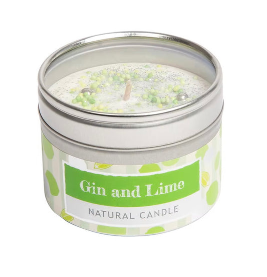 Gin and lime fizz sprinkle candle