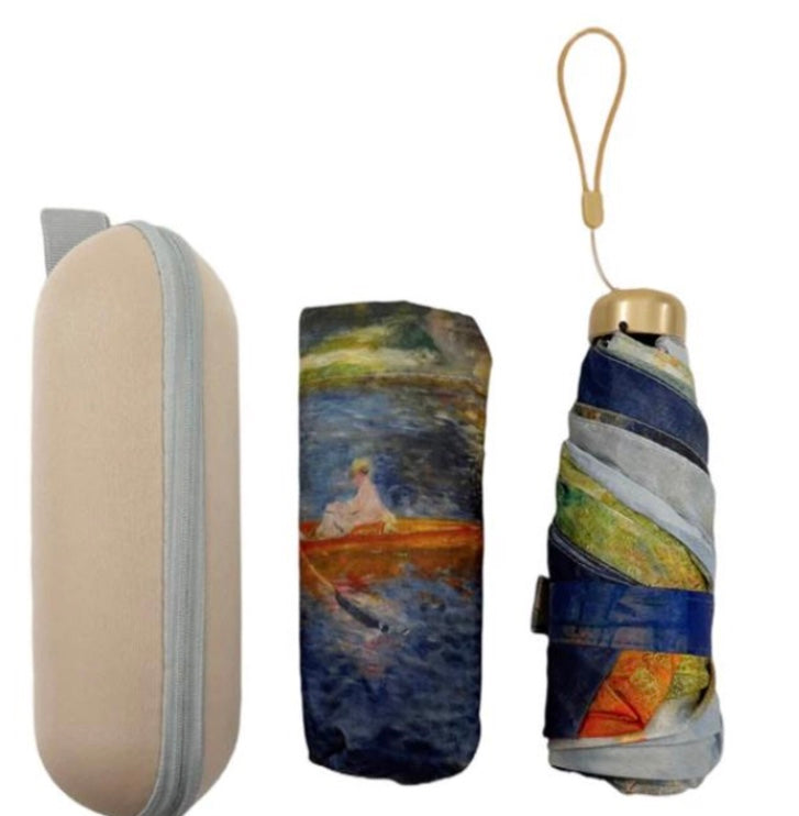 Artist design umbrella in zipped handy case