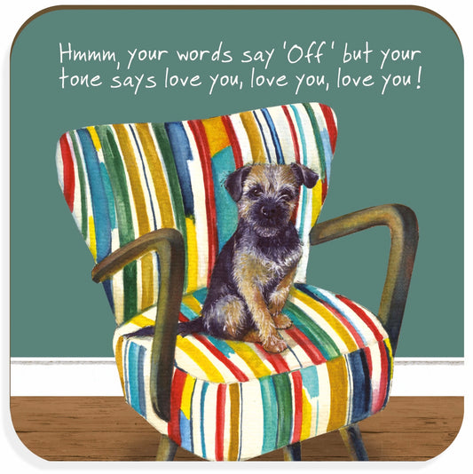Border terrier coaster