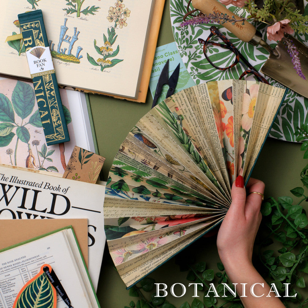 Book fan Botanical design