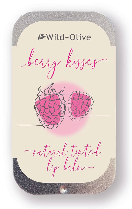 Natural tinted lip balm - berry kisses