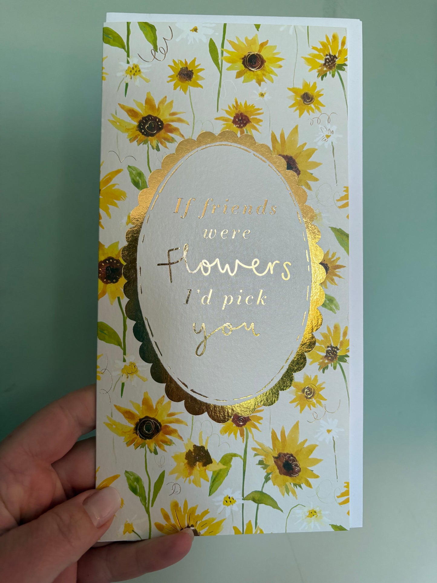 Friends and flowers card