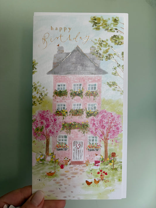 Country home birthday card