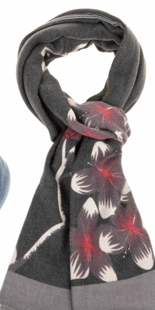 Autumn design scarf - grey