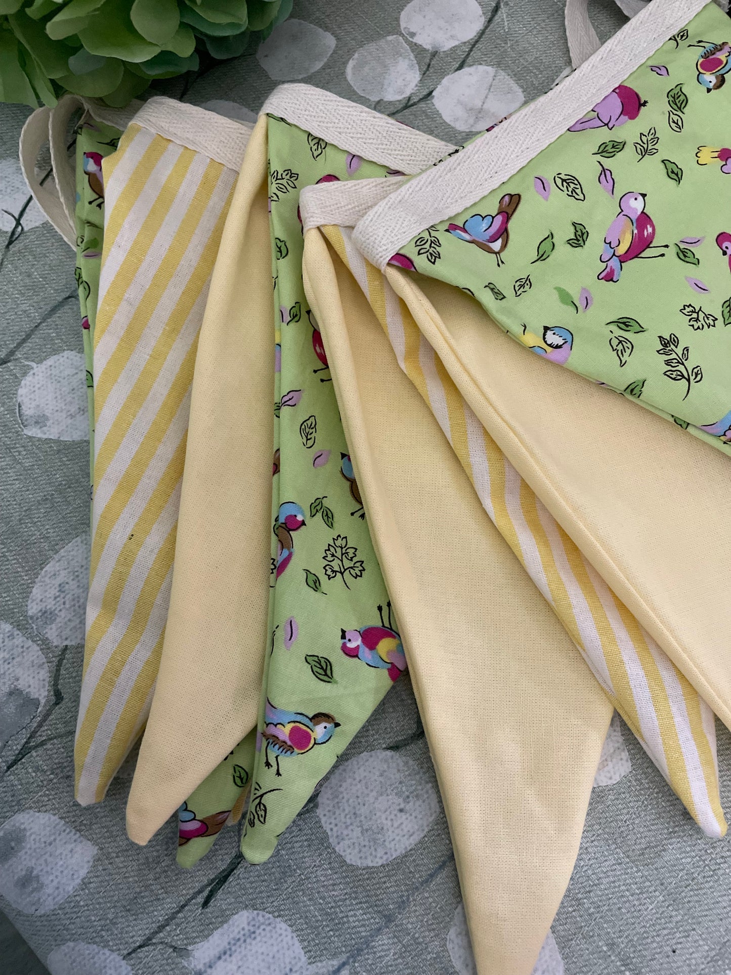 Pretty spring handmade bunting by Rosie