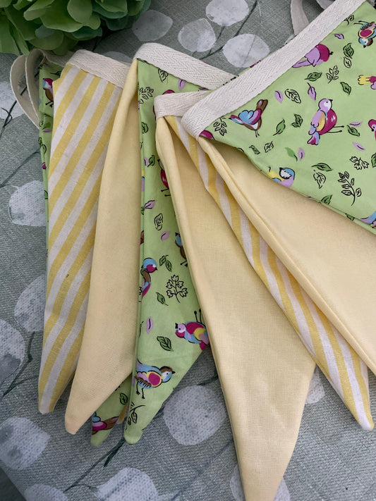 Pretty spring handmade bunting by Rosie