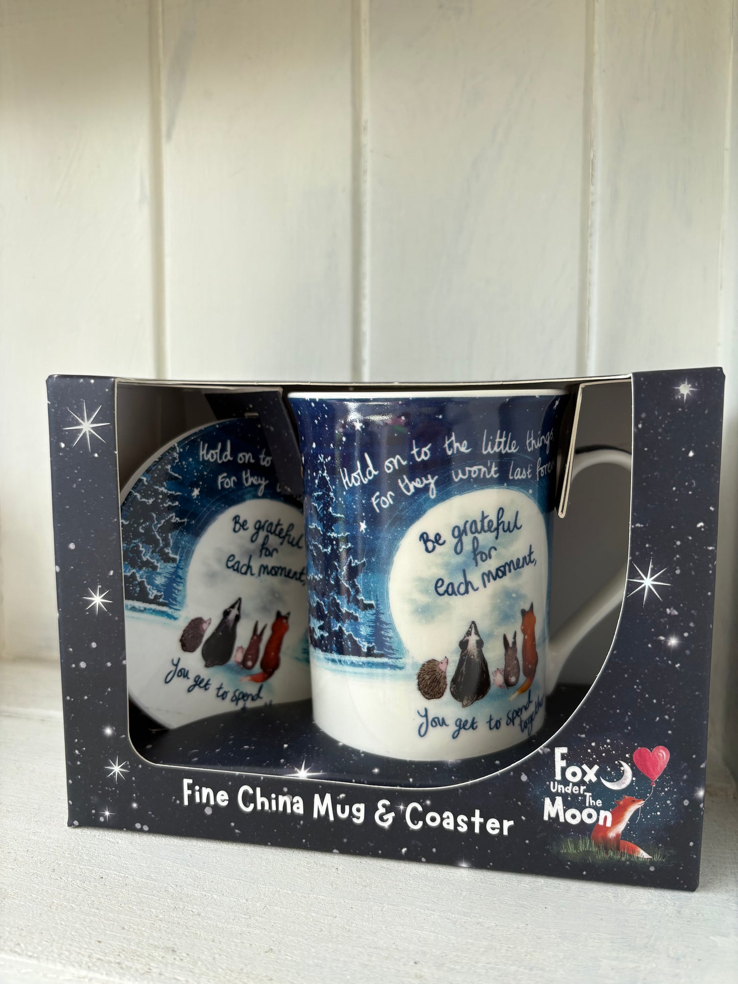 Mug and coaster set - Grateful- by Stacey McNeill