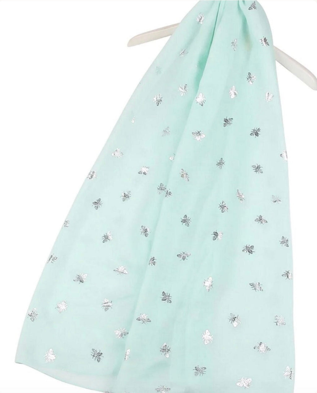 Bee summer scarf mint