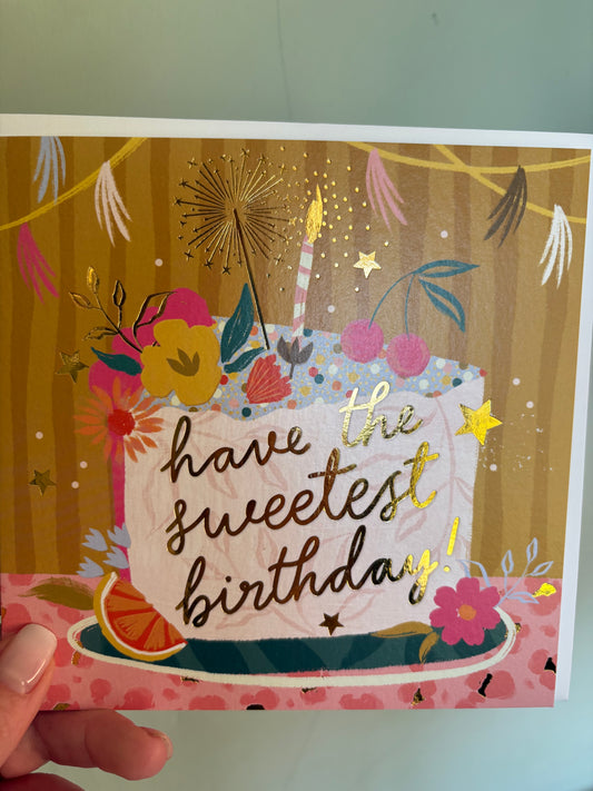 Sweetest birthday card