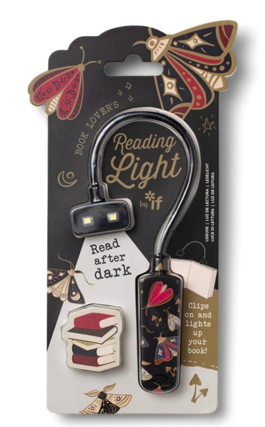Book lovers reading light - moths