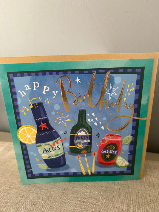 Birthday beers card