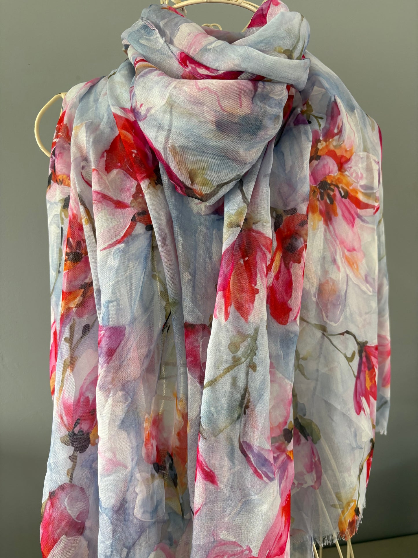 Pretty floral scarf