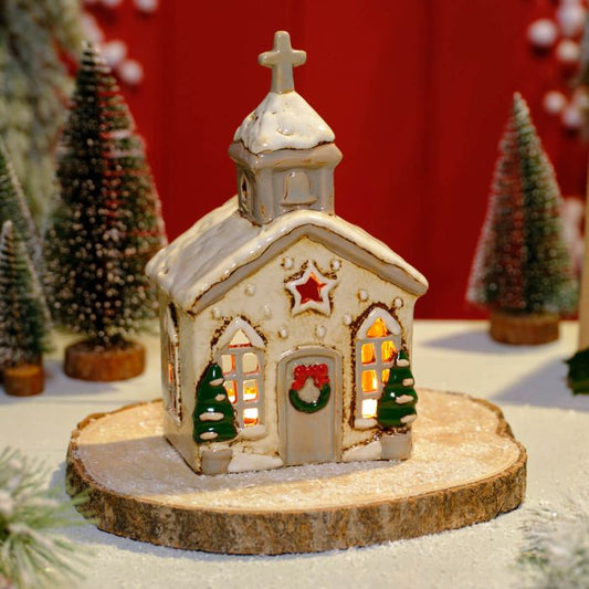 Church tea light candle house