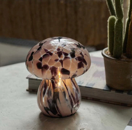 Mushroom LED lamp - Brown