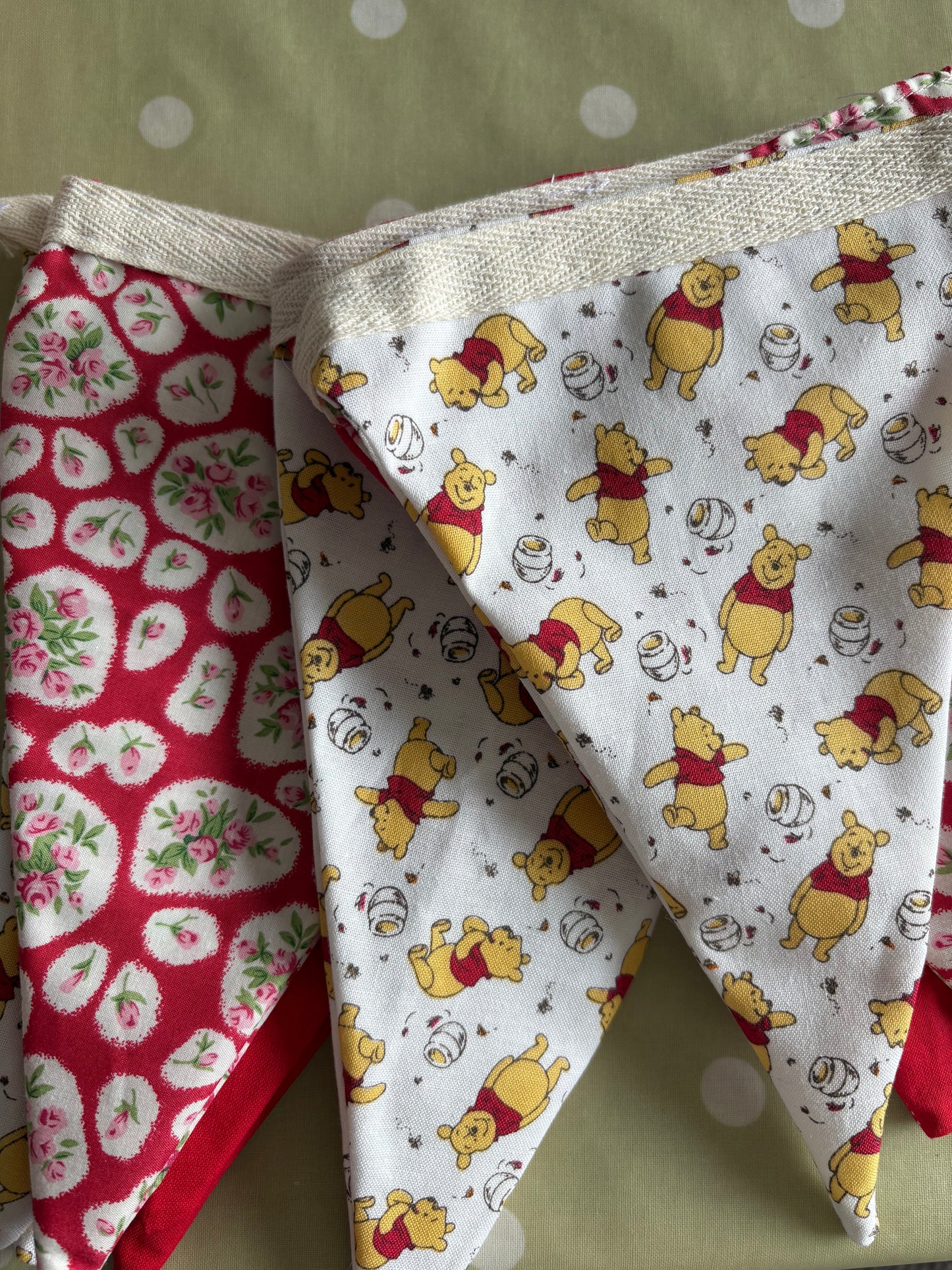 Winnie the pooh handmade bunting