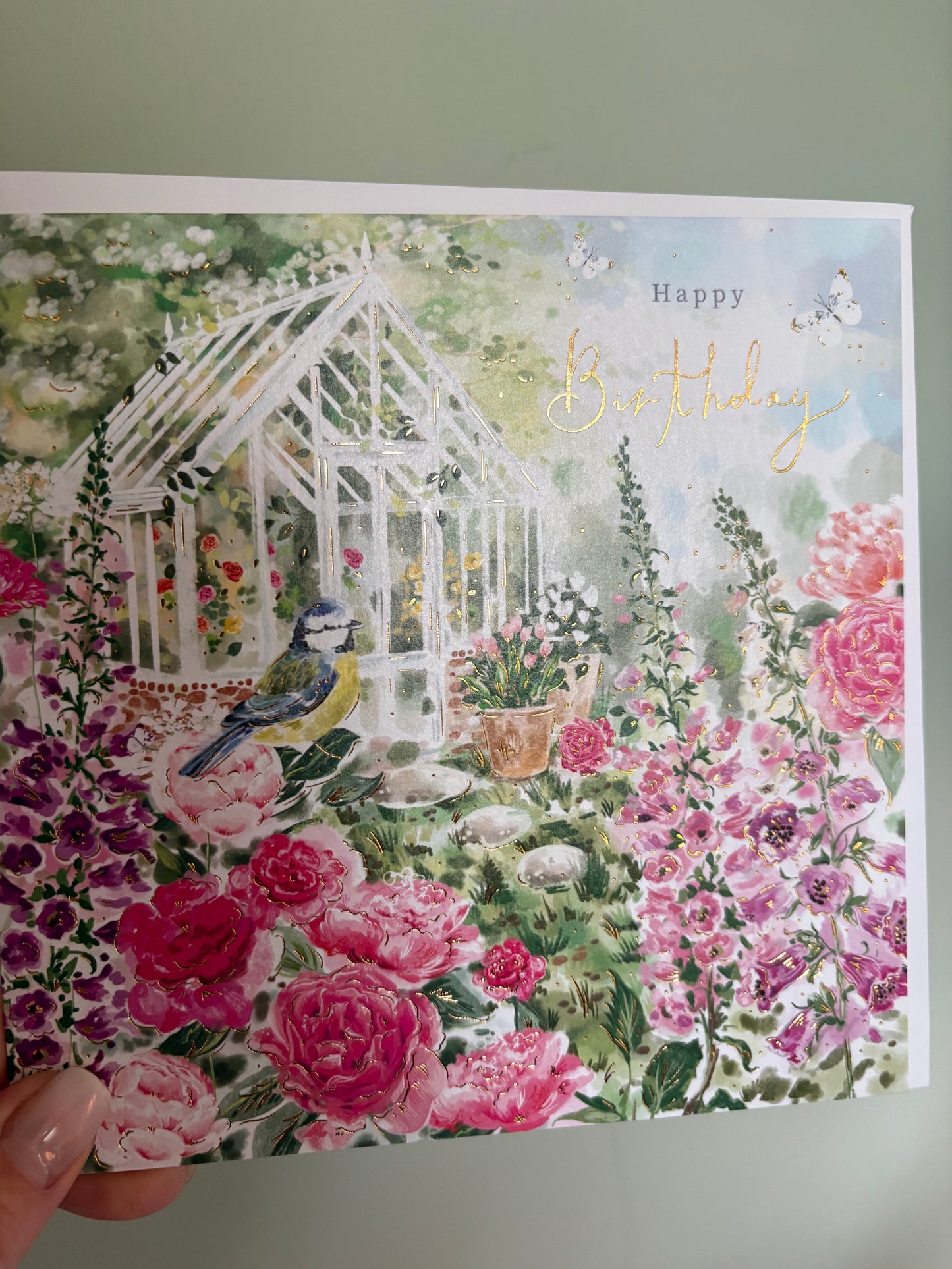 Garden lover greenhouse card