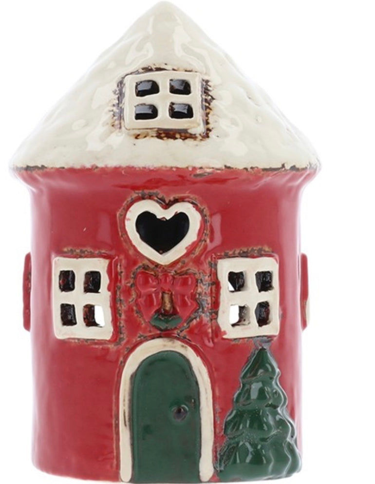 Festive village pottery yurt candle house