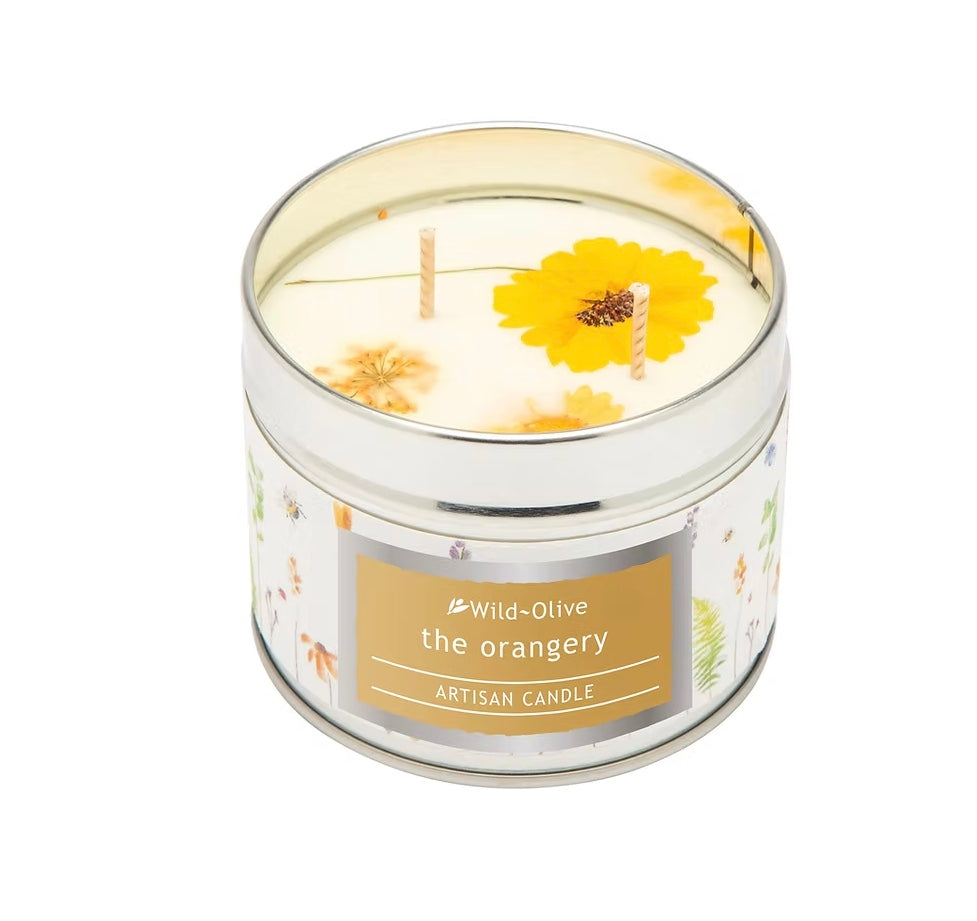 Soy wax artisan two wick candle - The Orangery