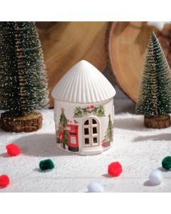 Winter wonderland ceramic led christmas house