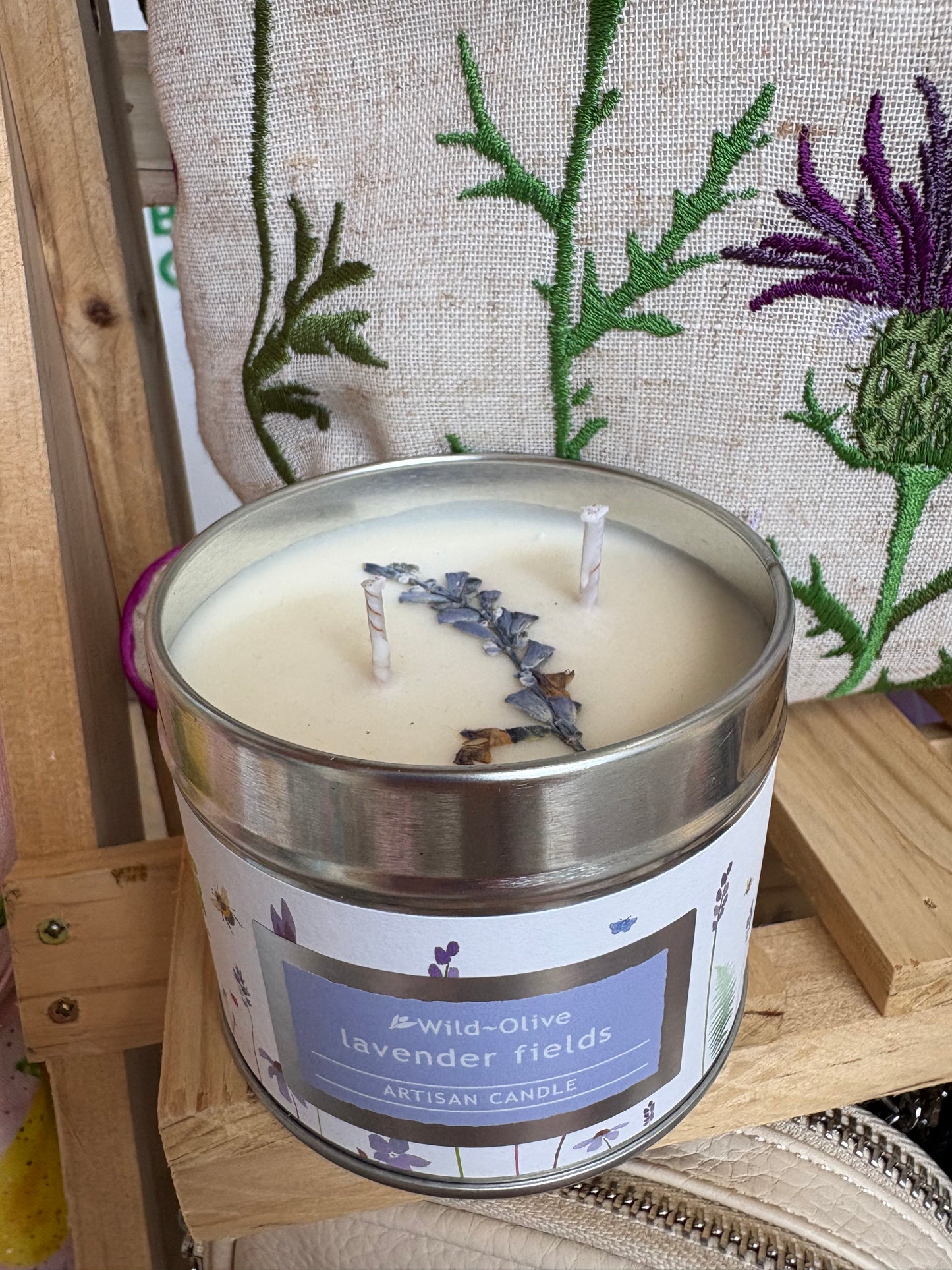 Lavender fields artisan candle