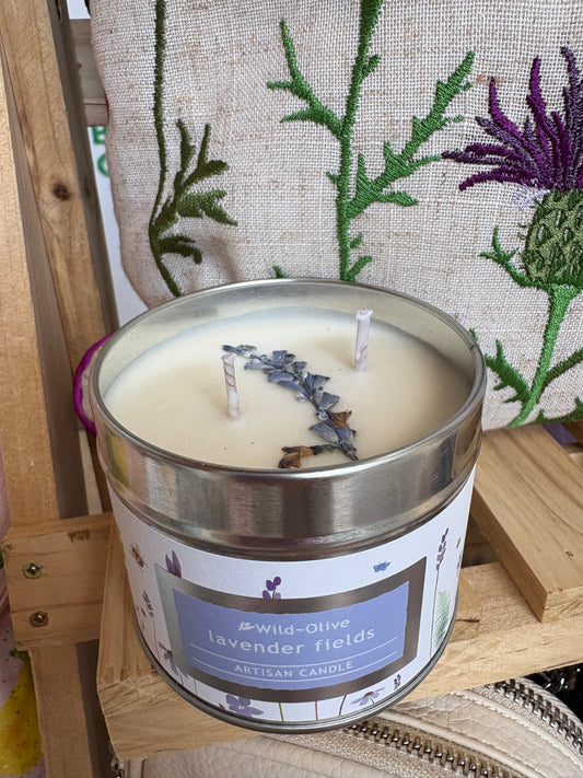Lavender fields artisan candle