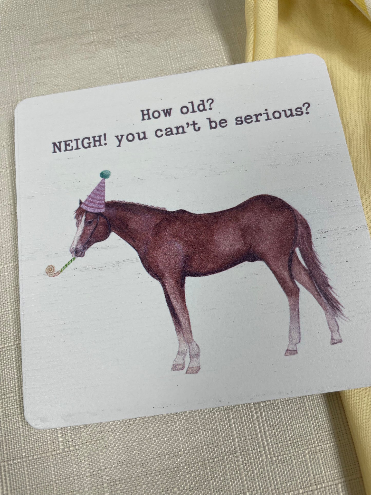 Wood coaster horse design - how old