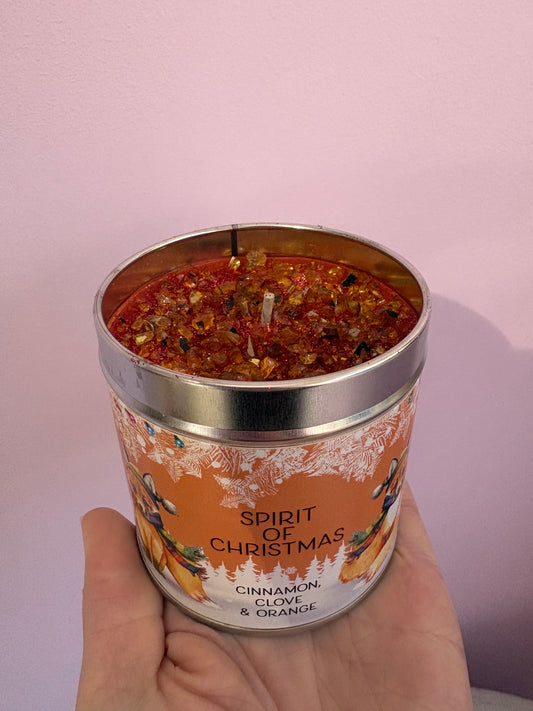 Handmade seriously scented candle cinnamon, clove & orange