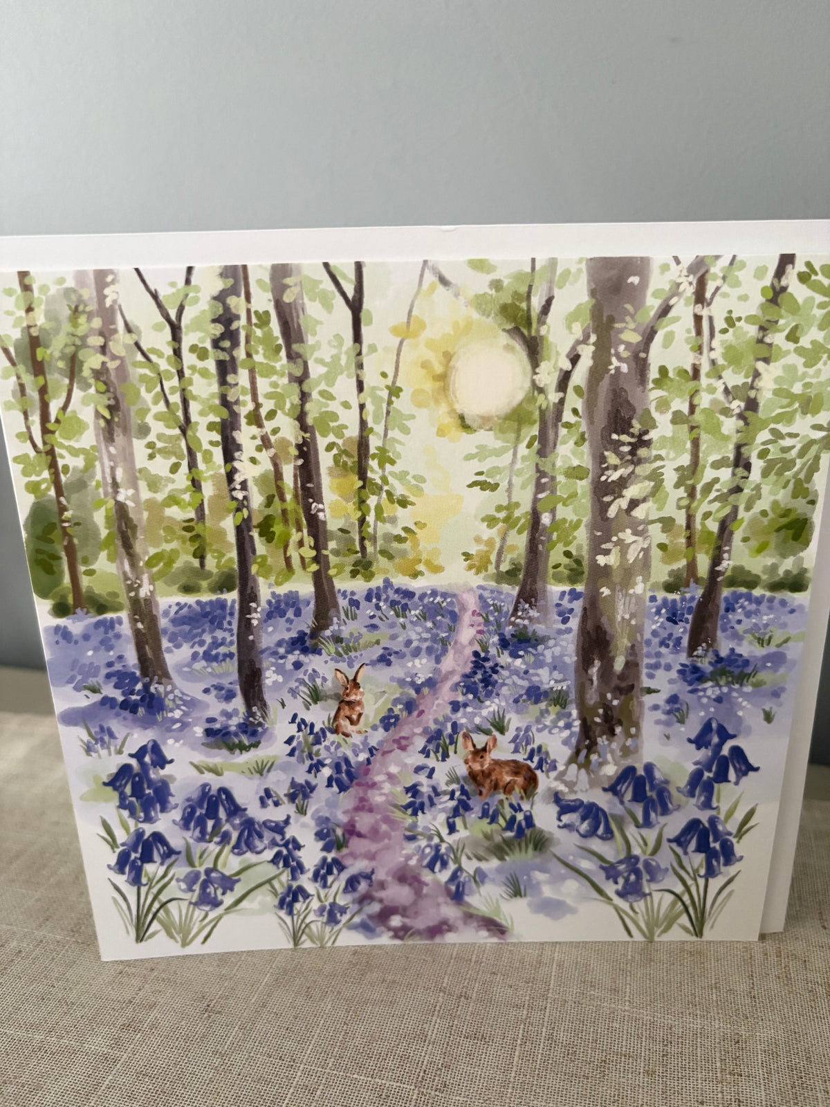 Hare in woods card