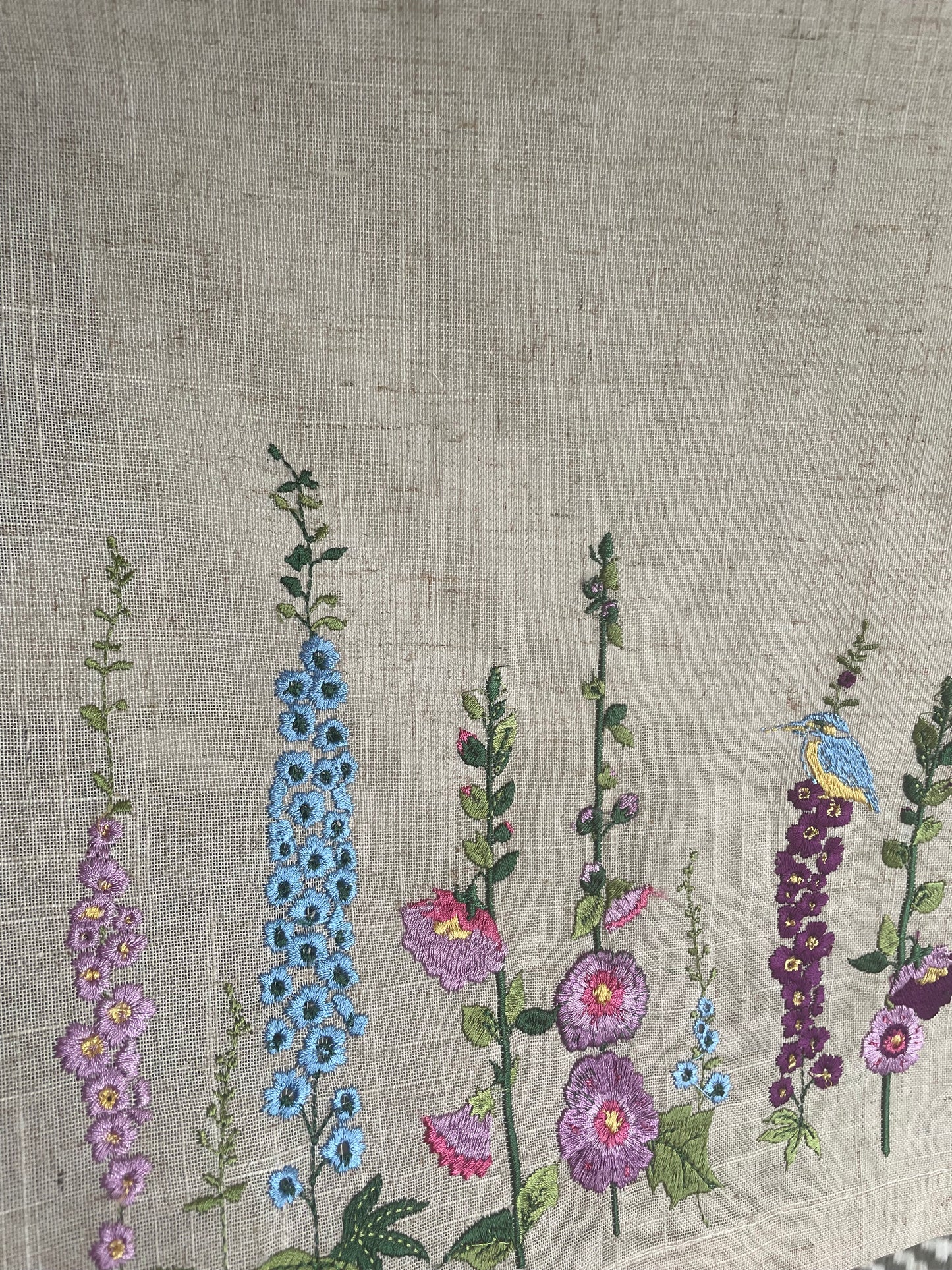 Meadow & kingfisher table runner