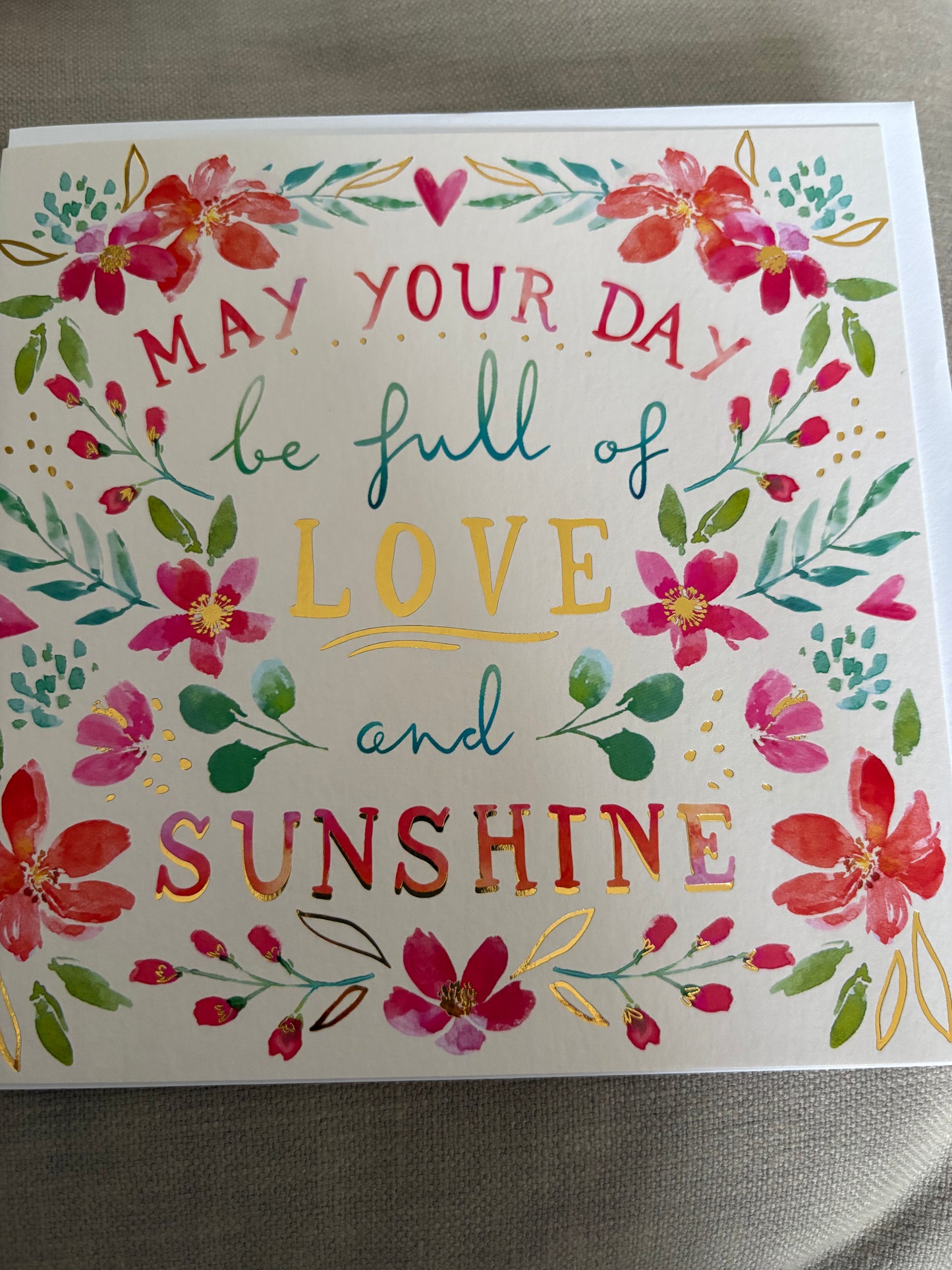 Sunshine birthday card
