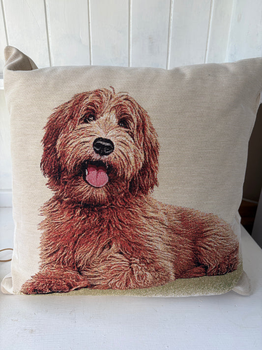 Cockapoo tapestry cushion 45cm x 45cm