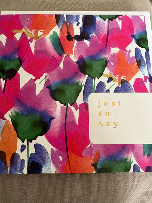 Just to say card