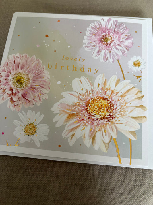 Pretty flowers birthday card