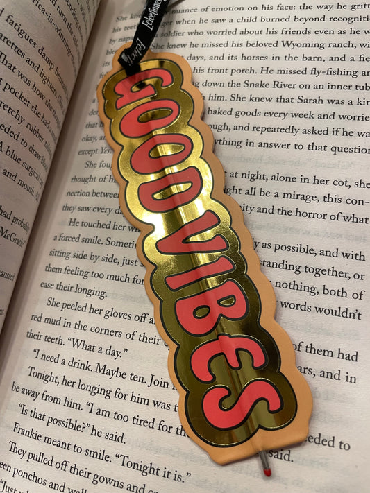 Bookmark pen - good vibes