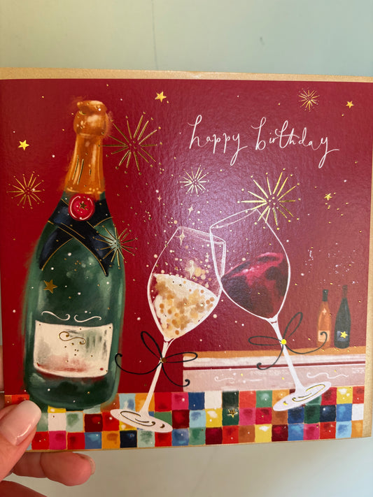 Wine lover birthday card