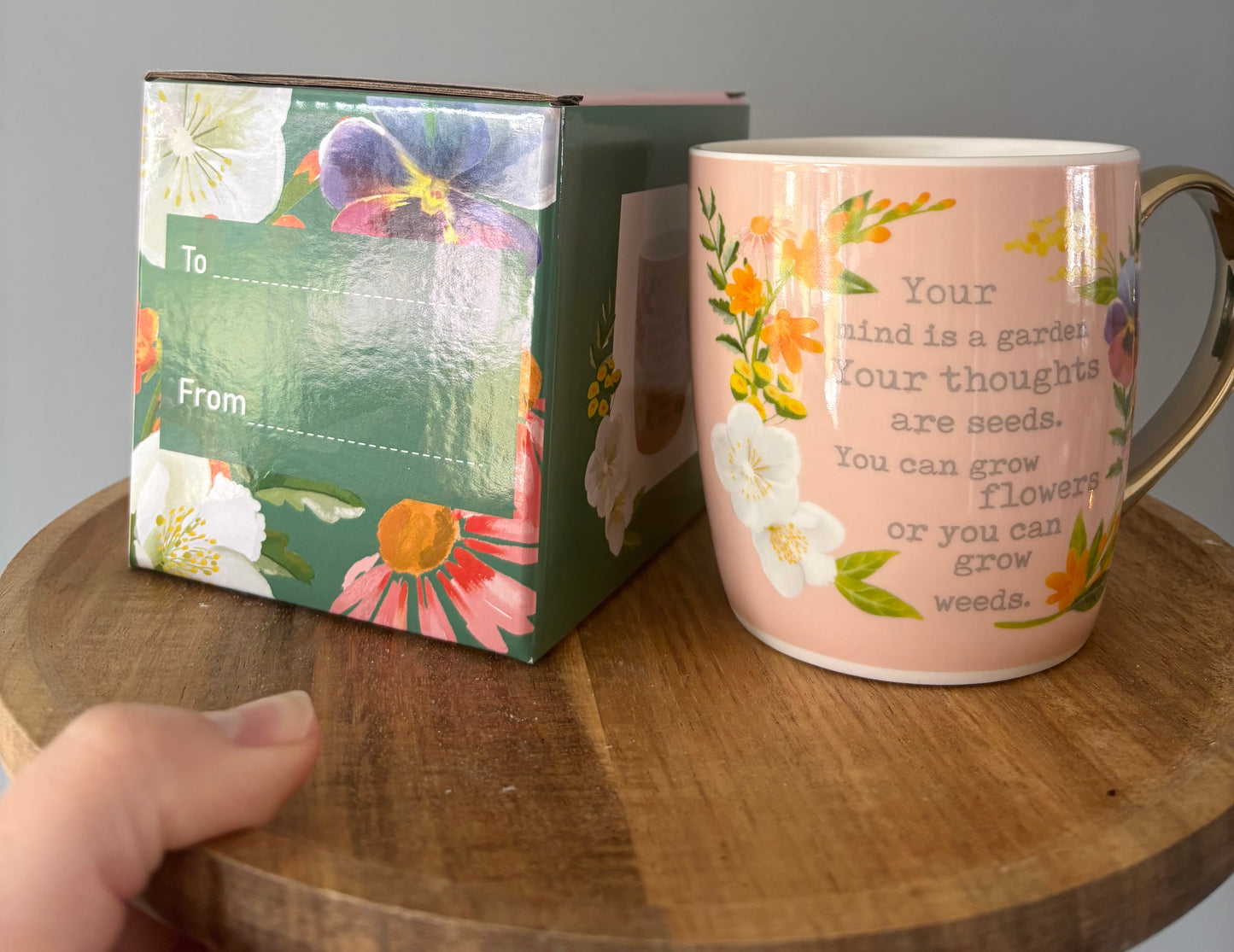 Garden and flowers cup