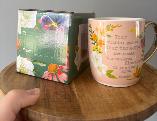 Garden and flowers cup
